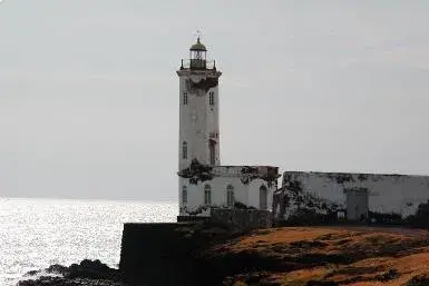 Lighthouse at the entrance to Praia harbour, Santiago