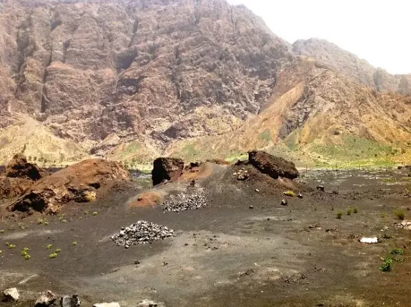Exploring the volcanic landscape at Chã das Caldeiras, Fogo