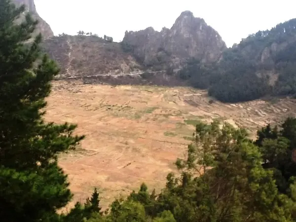 Cova crater in the mountains of Santo Antão