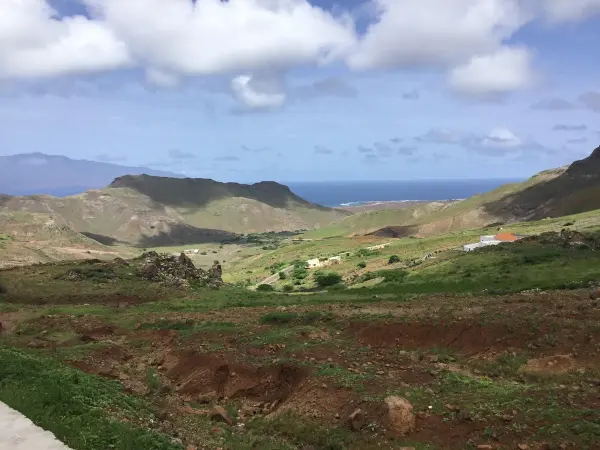 Coastal view from Monte Verde during a São Vicente excursion
