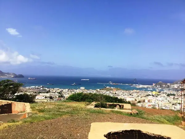 View over Mindelo from Alto São João, São Vicente