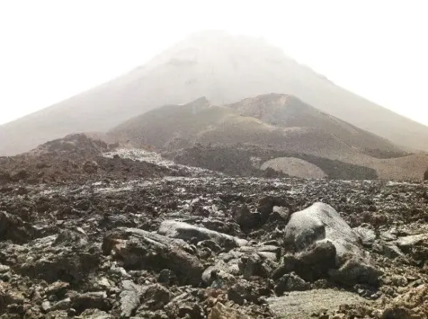 Lava fields from the 1995 eruption in Fogo